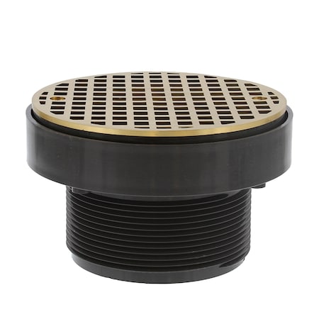 Jones Stephens 3-1/2in. LevelBest Adapter with 3in. Plastic Spud and 5in. Nickel Bronze Strainer D50522